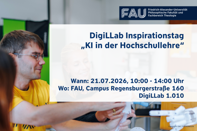 DigiLLab Inspirationstag: KI in der Hochschullehre – jetzt anmelden